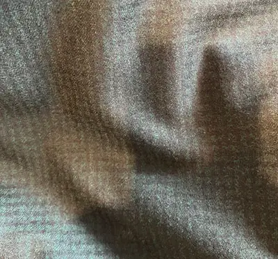 Close up of Monterosso Check Hunter green fabric