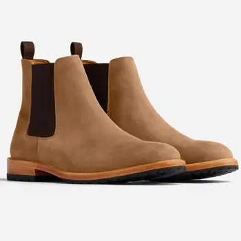 Tan suede chelsea boots