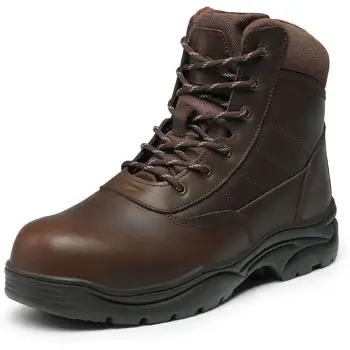 Nortiv8 steel toe boots in brown