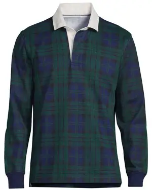 Green rugby shirt by Lands End