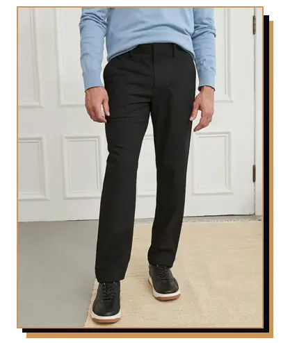 Man wearing black pants 
