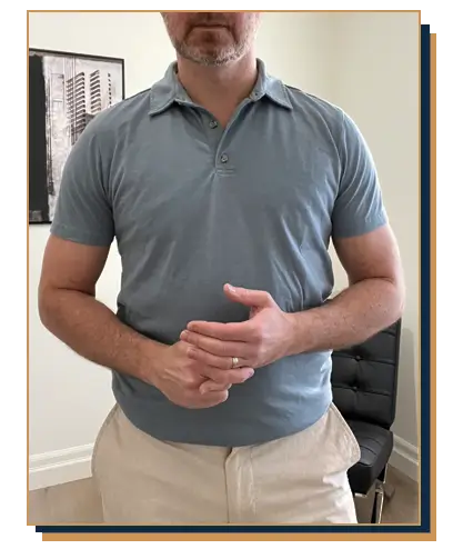 Irreverent Gent founder Dave Bowden wearing a polo from Fresh Clean Threads